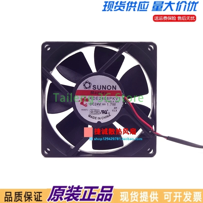 

НОВЫЙ бесшумный охлаждающий вентилятор 80 мм Sunon KDE2408PKV1 24 В 1,7 Вт 8020 8 см инверторный вентилятор