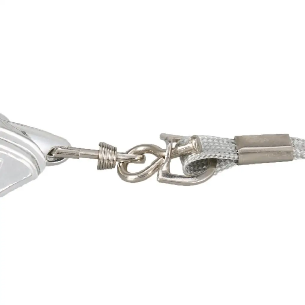 صفارة معدنية مصنوعة من خليط معدني مع حبل للتدريب على حكم بصوت عالٍ للغاية في حالات الطوارئ، صفارة رياضية خارجية لمباراة كرة القدم المدرسية