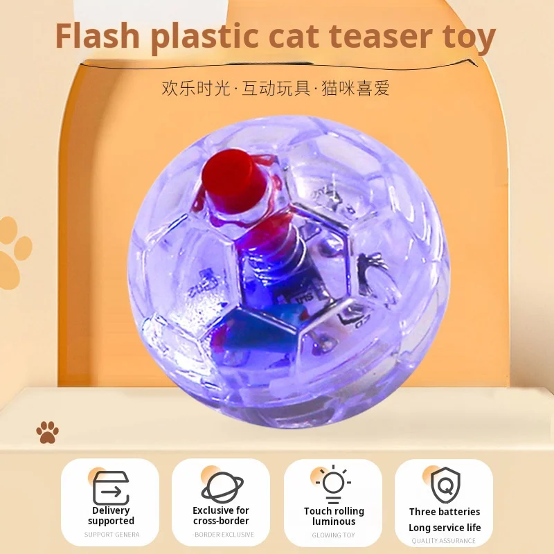 

Toys For Cats Pet Sports Interactive Ball With Light Dogs And Cats Smart Funny Kittyjuguetes Para Gatos Accessories For Cats