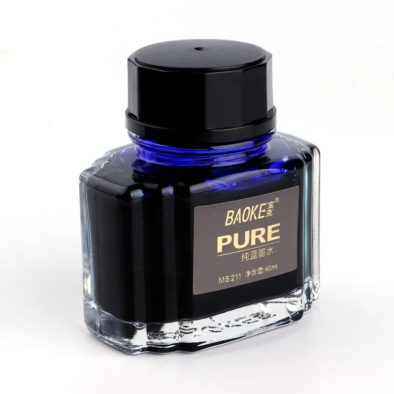 Imagem -05 - Caneta Tinteiro Baoke-azul 40ml Ms211