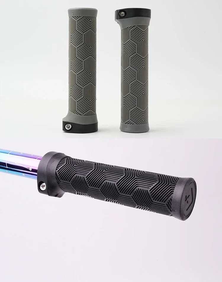 ODI MTB Fahrradgriffe Lock-on 22,2 mm Gummi-Lenkerabdeckung, bequeme Flügelform, rutschfestes Griffteil für Reisen/Faltrad – Detail 17