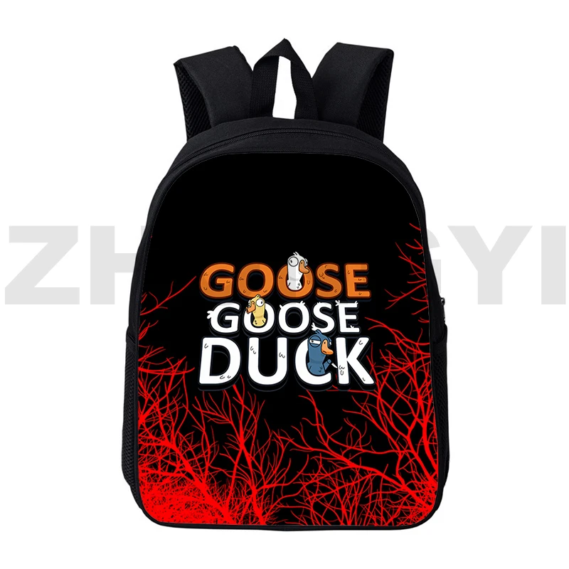 

Colorful 3D Print Pattern Goose Goose Duck Backpacks Game Elementary Primary School Bags 16 Inch Mens Urban Business Knapsack