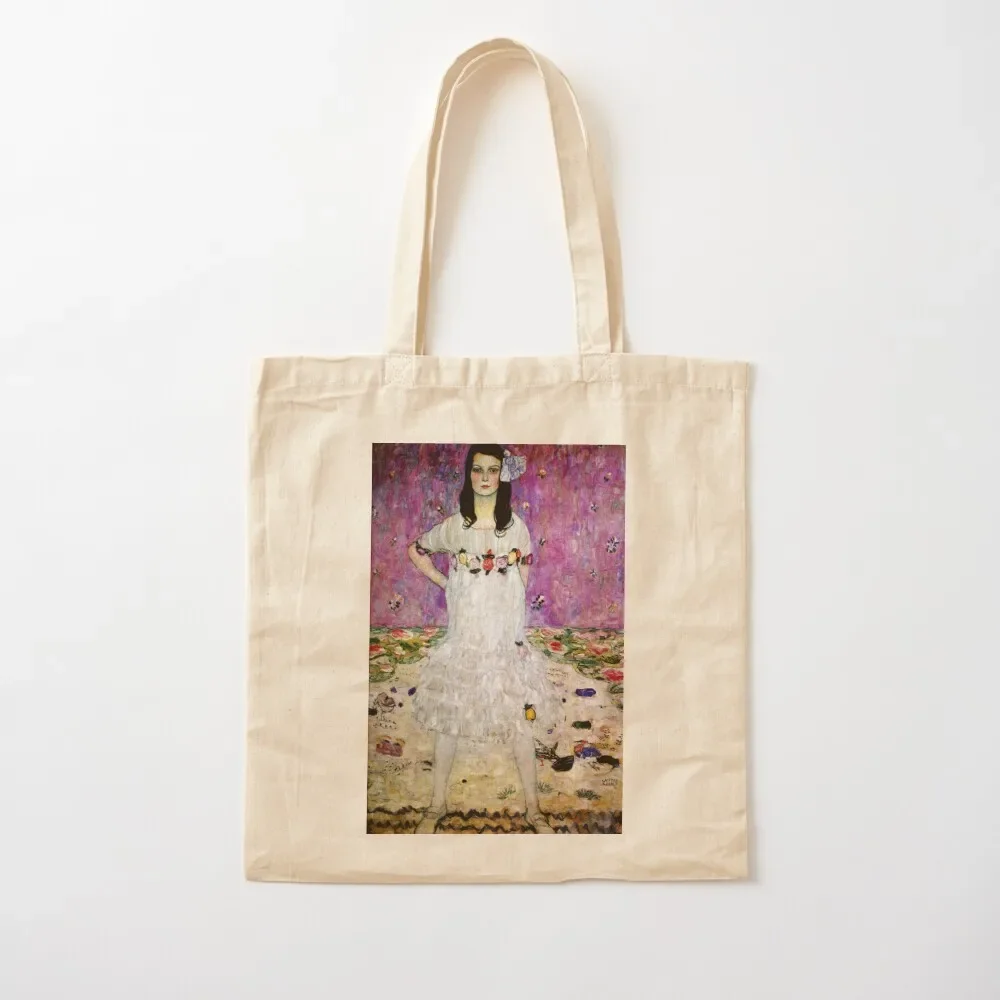 

Gustav Klimt Portrait of Mada Primavesi Art Nouveau Symbolism Tote Bag women bag Canvas stote bag large tote