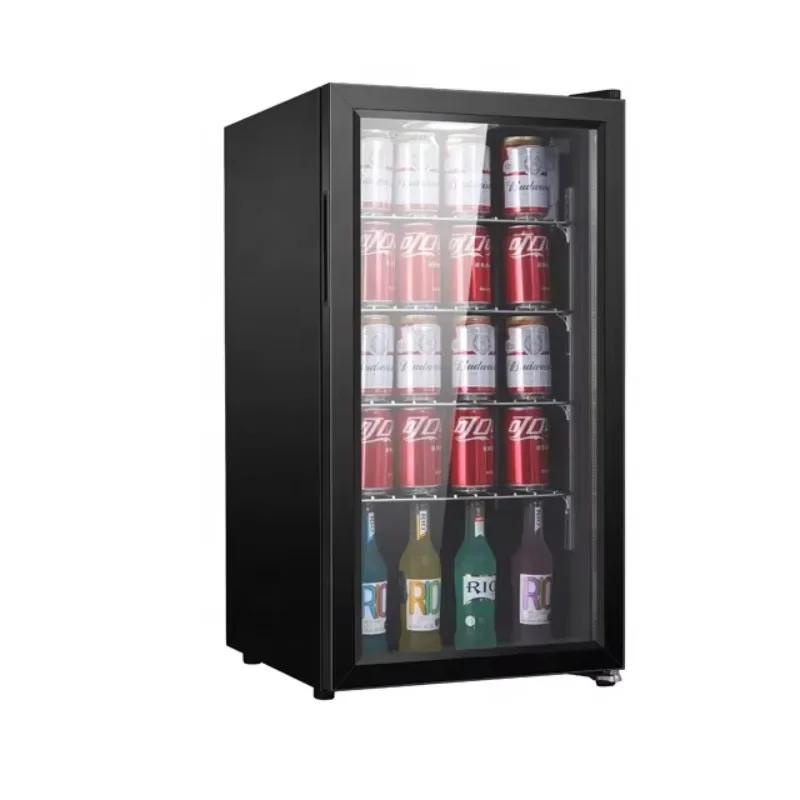 

90L compressor freestanding refrigerator minibar/beverage cooler/display refrigerator/beverage cooler