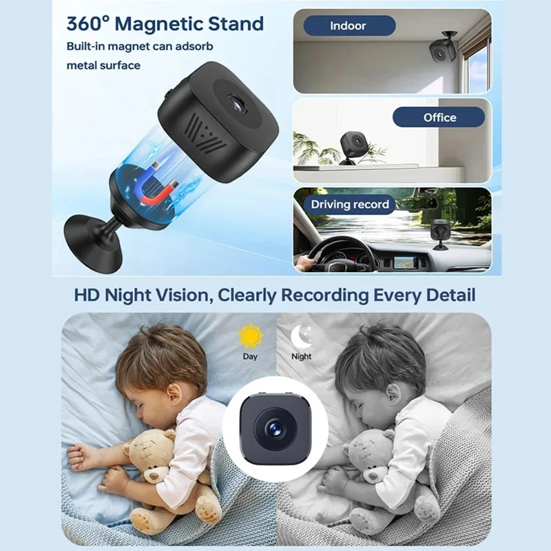 Xiaomi Mini Security Camera Pro 6K FullHD WiFi Surveillance With 2 Way Audio Motion Detection Infrared Night Vision Security Cam