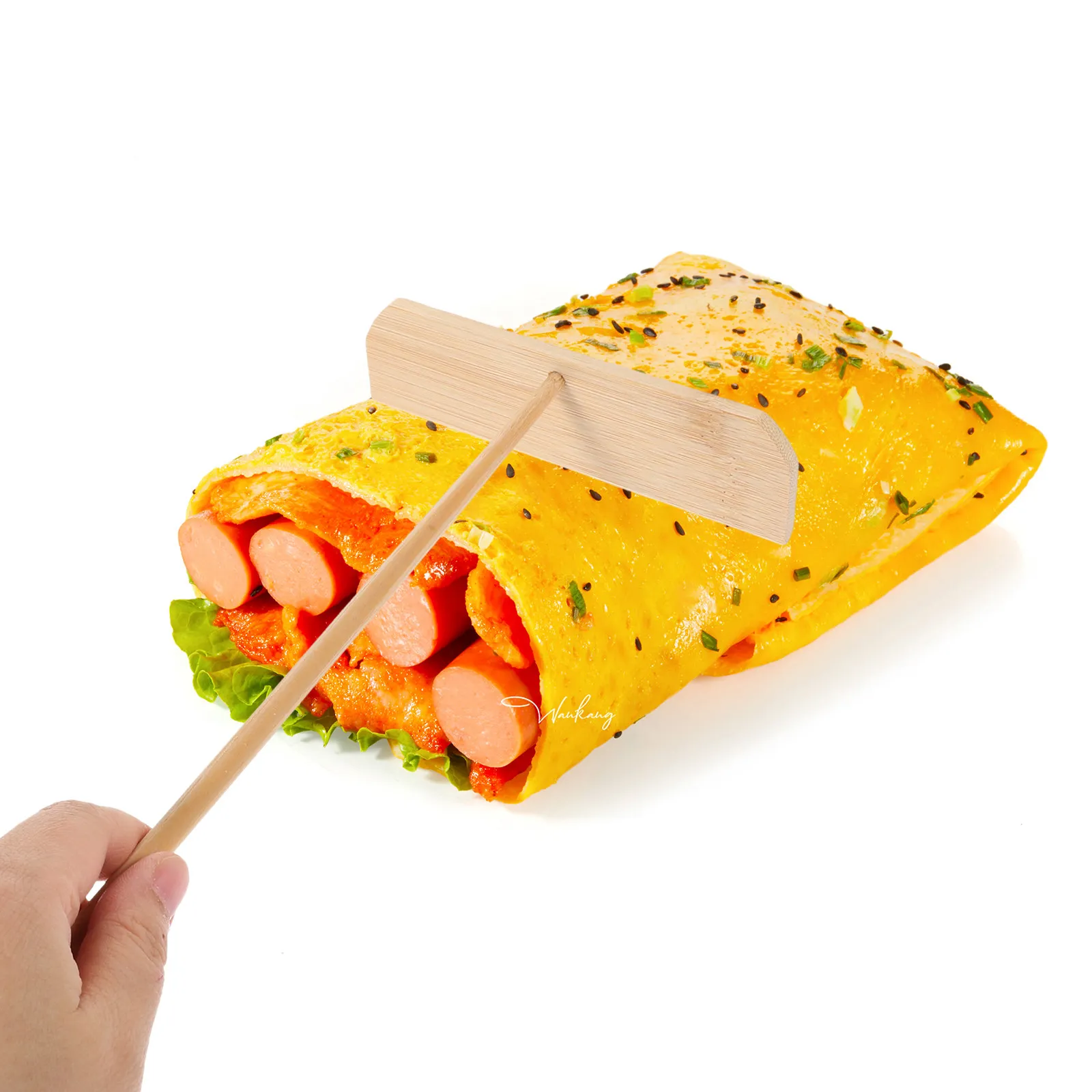 Bamboo Crepe Spreader Pancake Scraper 23x13x3.5cm Wooden Kitchen Tools Pancake Spreader Crepe Maker Baking Tool