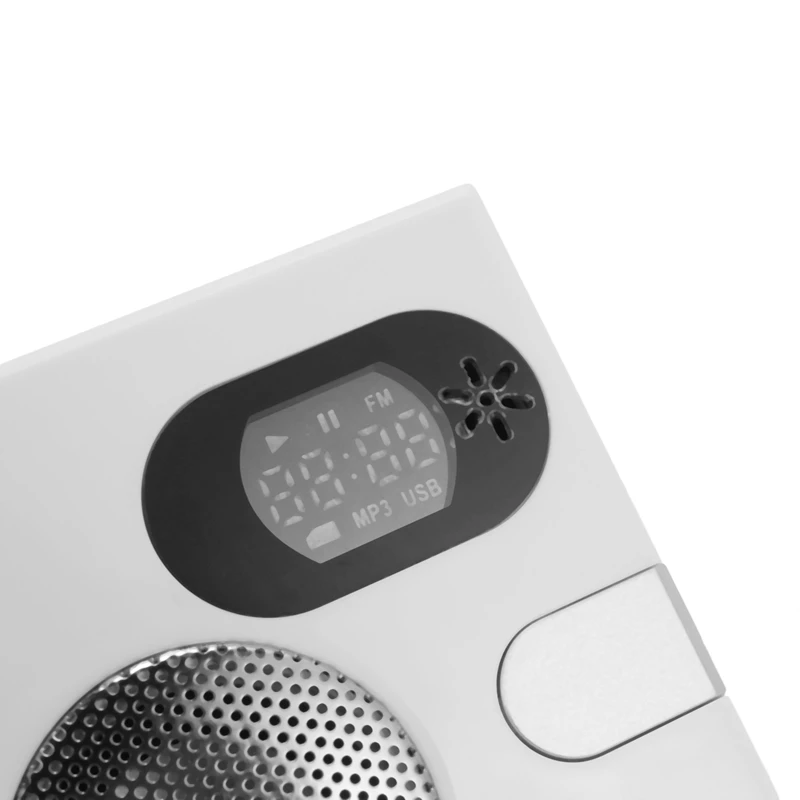 2X Wall Speaker Fm Radio With Time Display Headphone Jack Support Aux Audio TF Card USB Disk Mp3 Player USB Charge