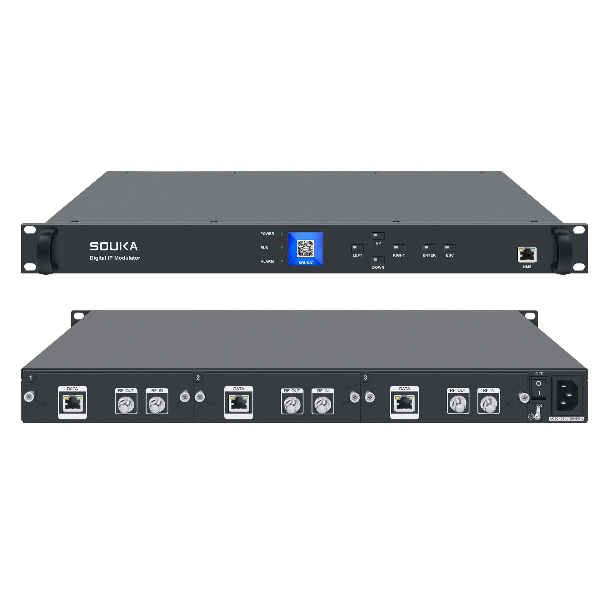 4 8 12-channel IP to RF DVB-T ISDBT DVB-C ISDBT TDT modulator Digital TV front-end equipment UDP TO RF