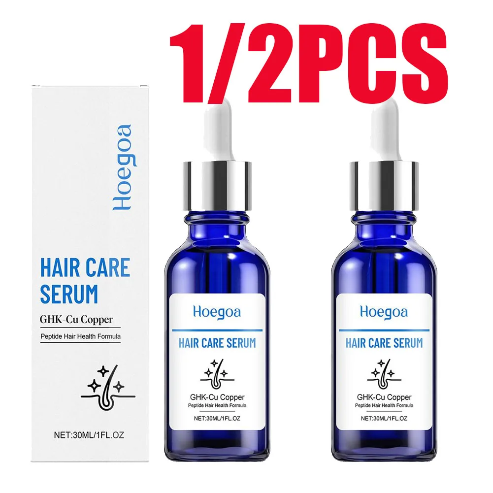 Copper Peptide Hair Serum Ghk-Cu Peptide for Hair Growth Scalp Moisturizer Advanced Regrowth Treatment Root Strengthen Hair Oil