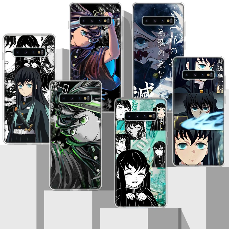 Demon Slayer Tokitou Muichirou Soft Silicone Phone Case For Samsung Galaxy S24 S23 S22 Ultra S21 S20 FE S10 Plus S10E S9 S8 +