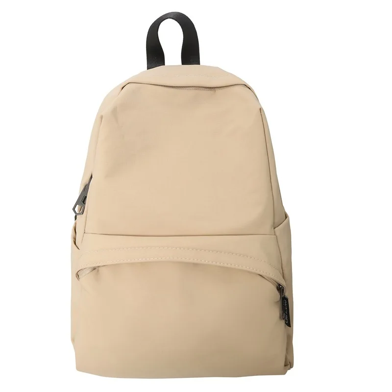 Female 2024 version couple's new large capacity solid color backpack trendy for elementary, middle, and high school