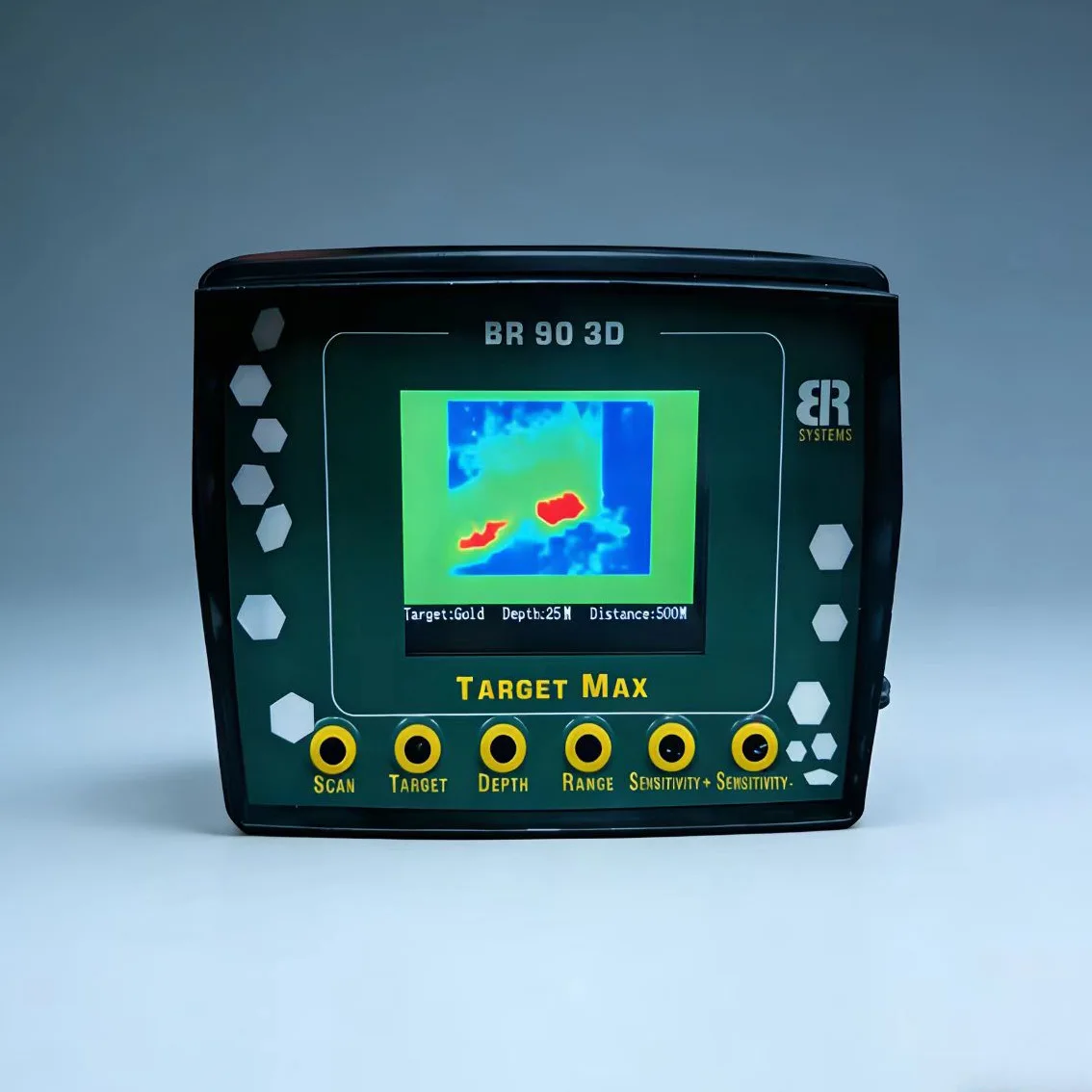 BR90 3D Imaging Metal Detector Long Range Underground Gold Detector 50m Deep Search Treasure Hunter Gold Silver Copper Finder