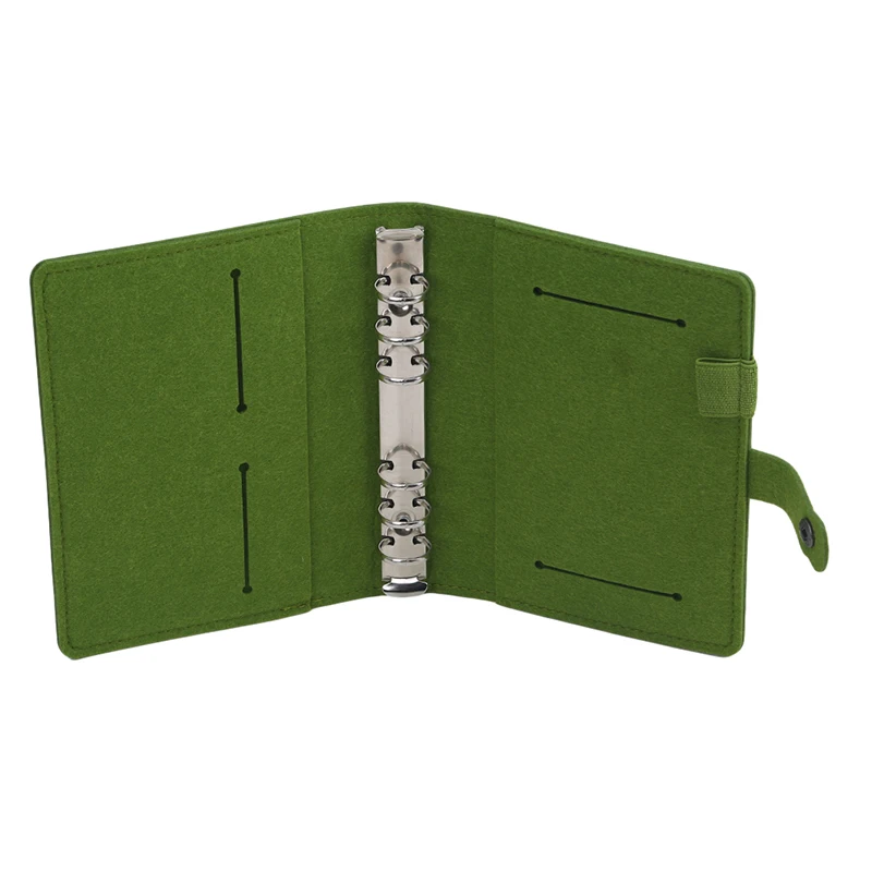 A5 A6 feltro Shell quaderno in tessuto quaderno a fogli mobili pianificatore di carta pagina interna raccoglitore ad anelli cancelleria regalo diario del viaggiatore