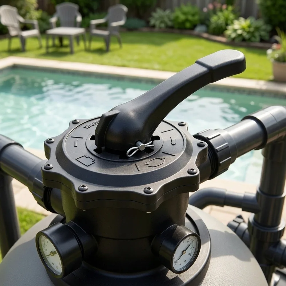 Pool Filter Replacement SPX0710XF Valve Handle For Swimming Pool Filtration Black Efficient Filter Valve Adjustment