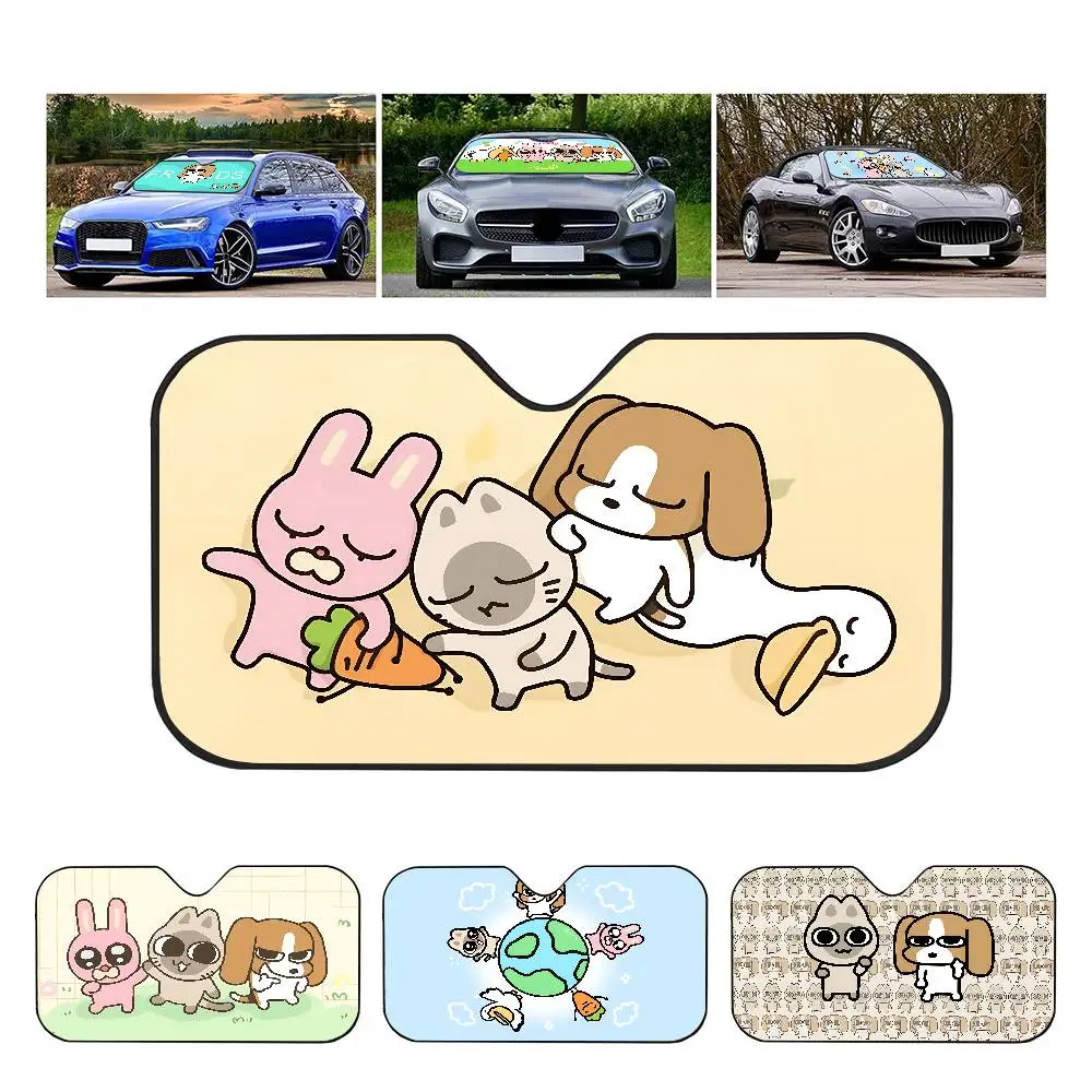 

Funny-Siam-LippuS-Meme Car Sunshade Covers Cover Universal Windscreen Folding Visor Windshield Auto Sun Shade Accessories