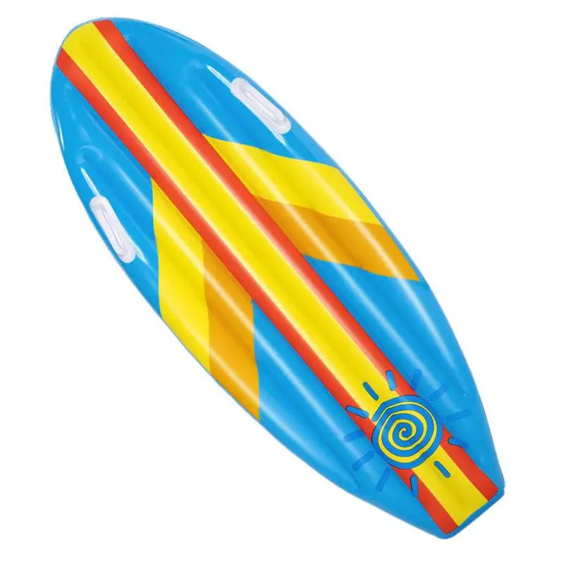 Inflatable Surfboard Floaties Colorful Stable Surf Board Floaties Inflatable Multifunctional Beach Pool Toy Reusable Attractive