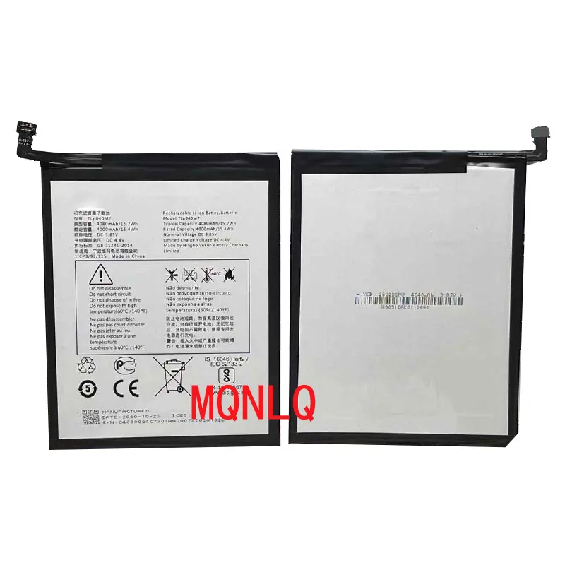 

4080 мАч 15,7 Втч TLp040M7 TLp040M1 Сменный аккумулятор для ALCATEL TCL JOY TAB1 TAB2 Батареи для планшетных ПК