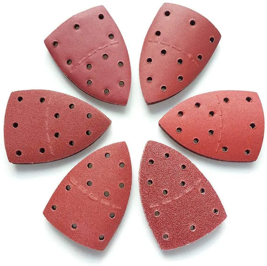 20pcs Mouse Sanding Sheets Hook and Loop Sander Polishing Pads 11-Holes Sandpaper Grits 40-2000 Fit Bosch Multi-Sander