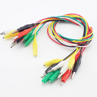 1/5/10 Pcs Electric Alligator Clips DIY Electrical Double-ended 5 colour Test Jumper Wire Roach Clip Crocodile Clips Cable