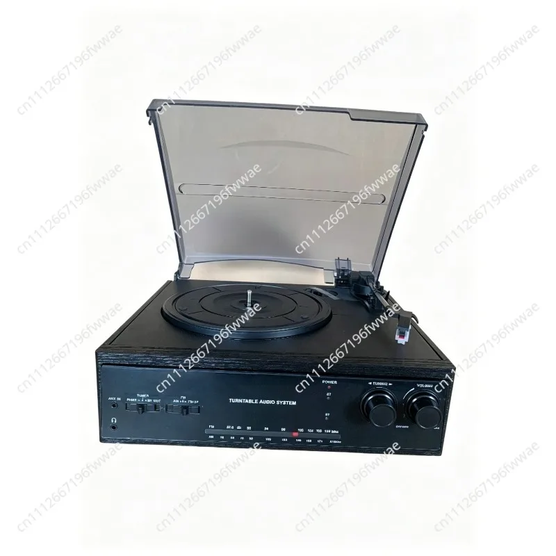For Brand new European antique vinyl record player, gramophone, two-way Bluetooth, wooden box, radio speaker, aux headphone jack