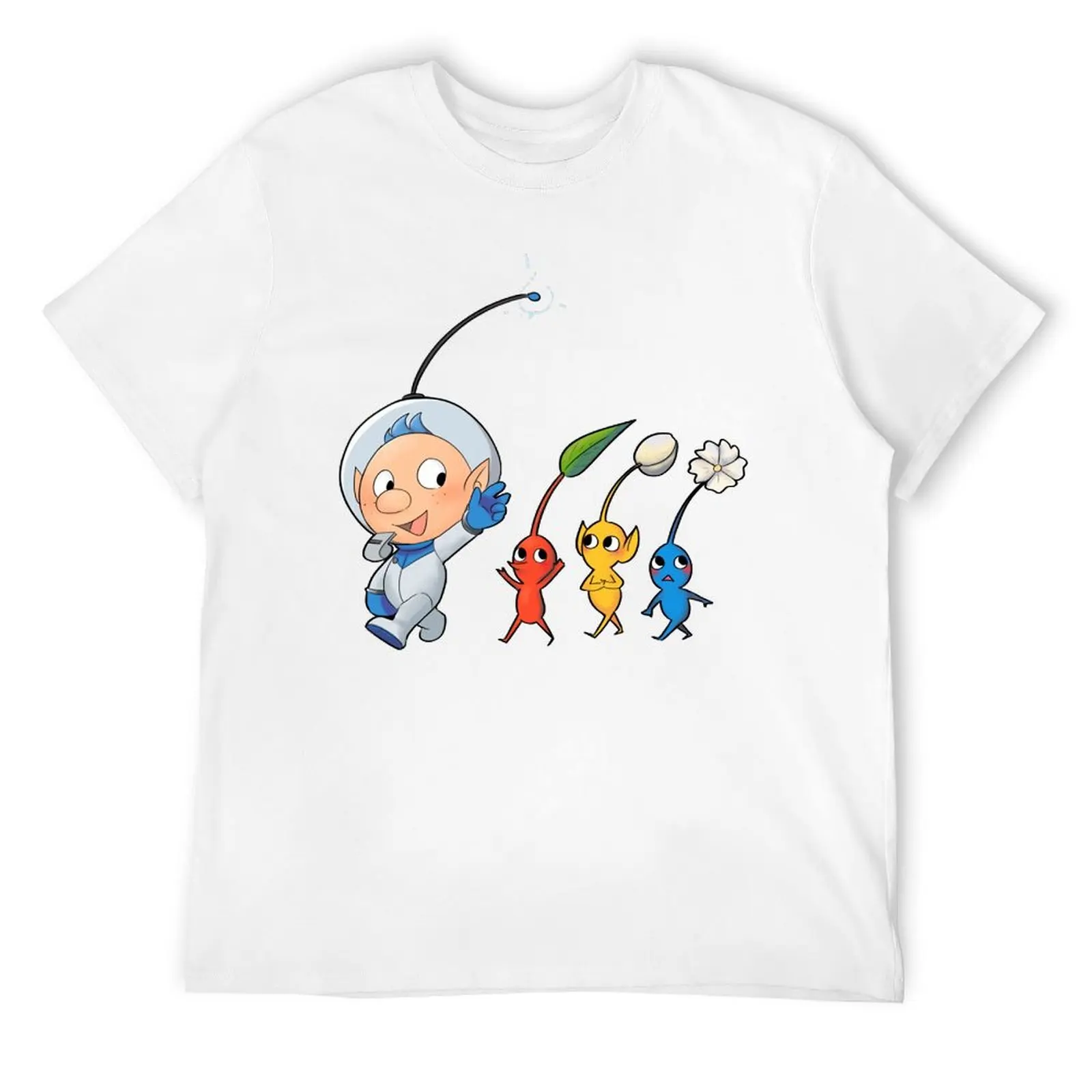 Pikmin 3 Alph Premium Scoop for S Crewneck T-shirt Move Tshirt Novelty Humor Graphic Leisure USA Size