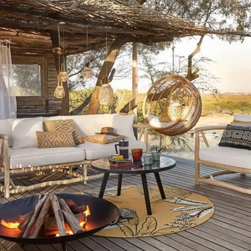 Viral Bird Nest Hanging Chair Outdoor Suspended Swing Rattan Basket Rocking Chair Lazy Cradle Balcony Open Air Patio