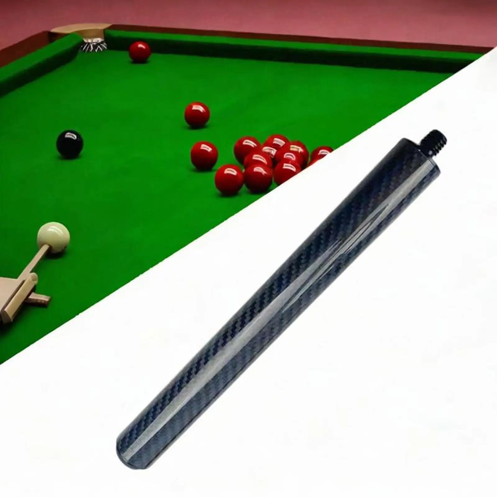 

Billiard Pool Extender Billiard Stick Extension Portable Black Adapter Cue End Extender Lengthener for Billiard Games Snooker