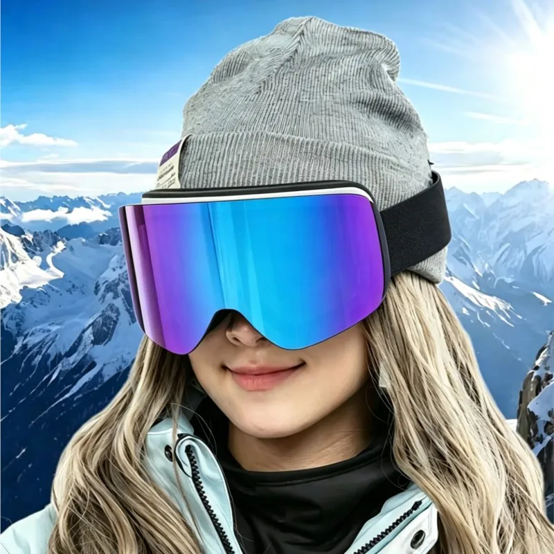 Practical Resort Ski Goggles for Casual Ski Enthusiasts, Built-in Air Circulation Vents for Long-Lasting Anti-Fog Performance