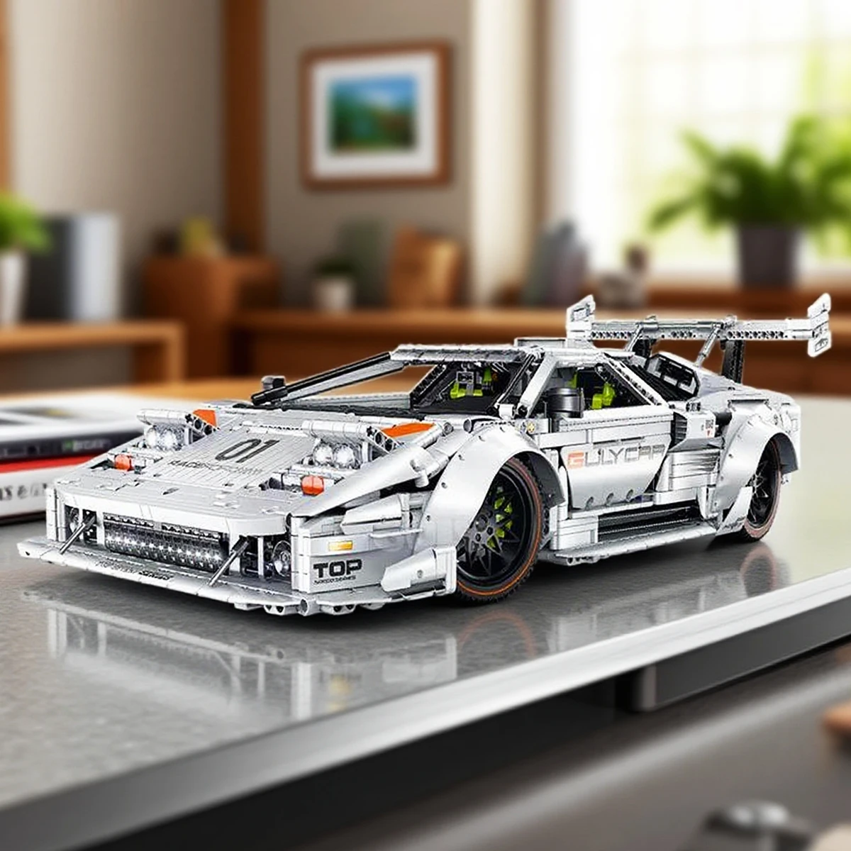 

1:8 Технический Lambo LP5000 Гоночный спортивный автомобиль Строительный блок Городской механический скоростной автомобиль Модель Кирпичные игрушки для детей Подарок на день рождения