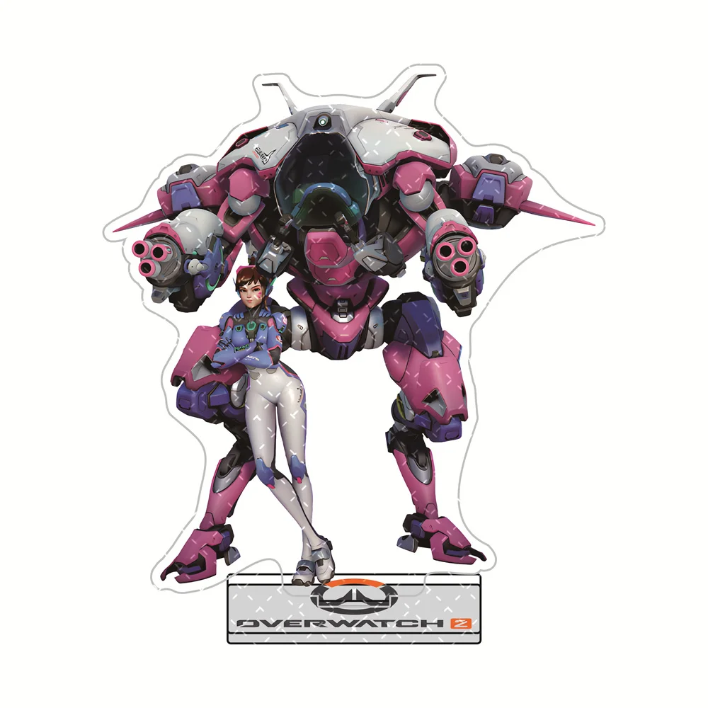 Overwatch 2 15cm Acrylic Stand Figures Genji, Hanzo, D.Va & More Popular Heroes Anime Collectible Merchandise Decoration Gift view 4
