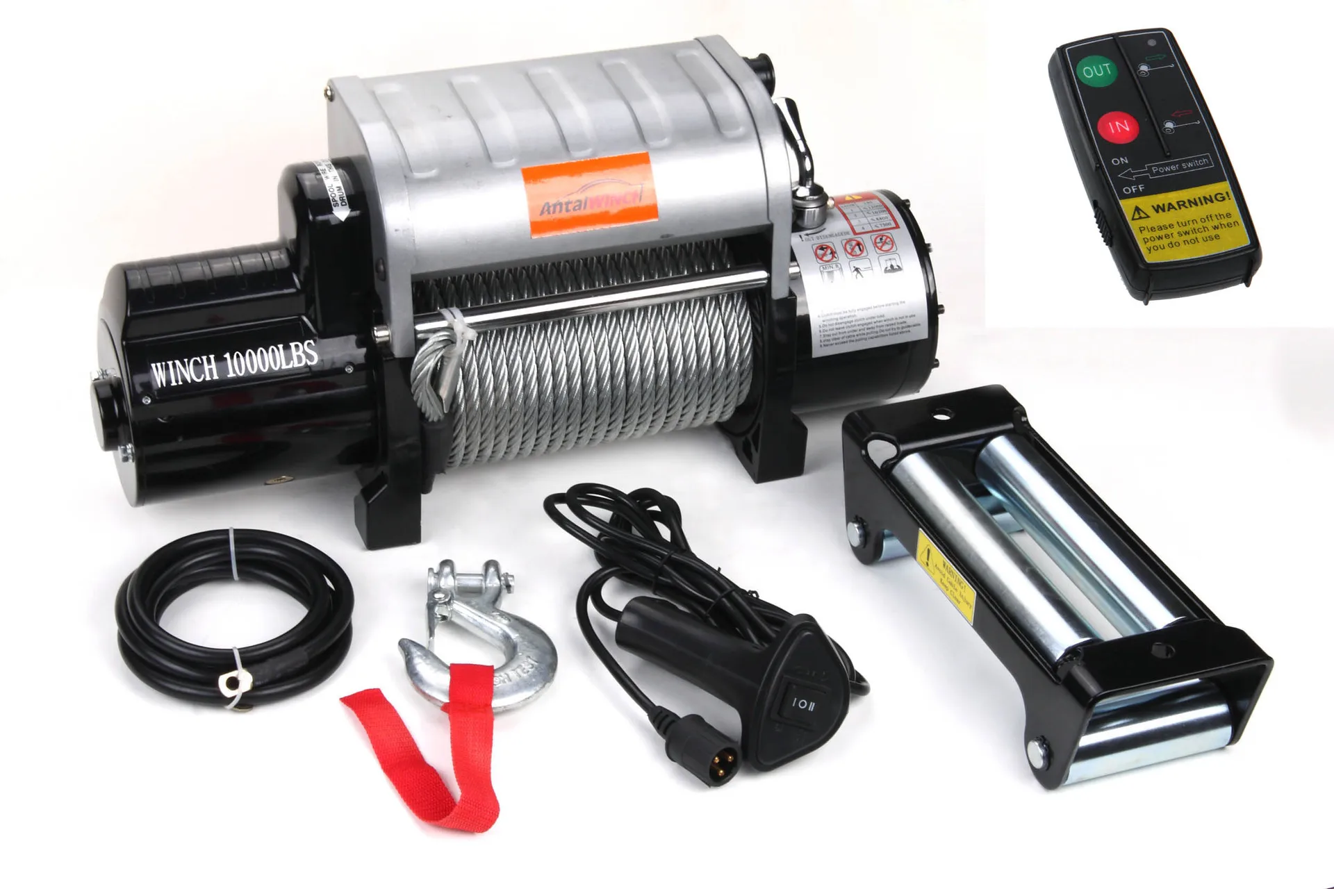 Aluminum Control Box Integrated 12v/24v 10000 Lb Off-road Vehicle Winch