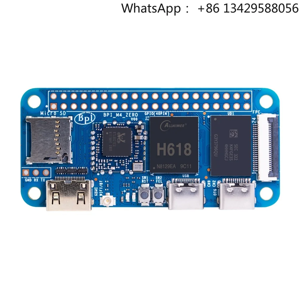 Banana Pi BPI-M4 ZERO Allwinner H618 Quad-core  Cortex A53 Processor 2.4G/5G WIFI 2G LPDDR4 8G EMMC Single Board Computer