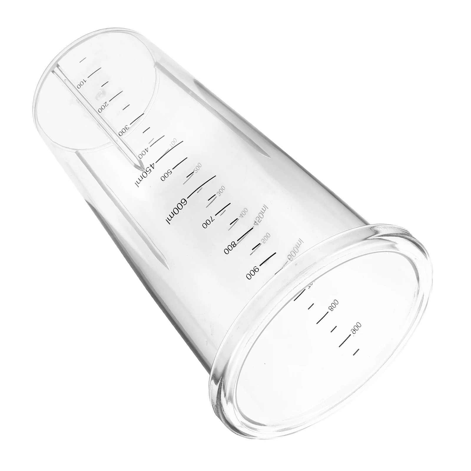 

1000Ml Transparent Scale Mixing Cup For Blender Replacement Part Durable Heat Resistant Plastic Measuring Cup Easy Clean Surface
