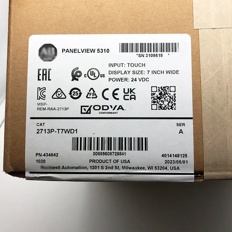 Terminal gráfico 2713P-T7WD1 PanelView 5310, 7 "de ancho, nuevo, Original, en Stock