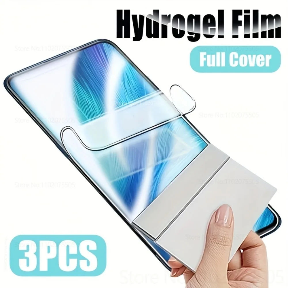 3PCS Full Cover Hydrogel Film for Xiaomi Redmi Note 14S 14 Pro+ 14 Screen Protector Ultra HD Note 13 Pro+ 13R 12T 11 Pro+ 10T 9T