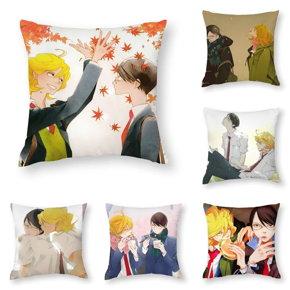

D-Dokyusei BL Comic Pillow Case 3D Print Polyester Fiber 40*40 cm Home Sofa Throw Pillow Cover Decoration Festival Gift