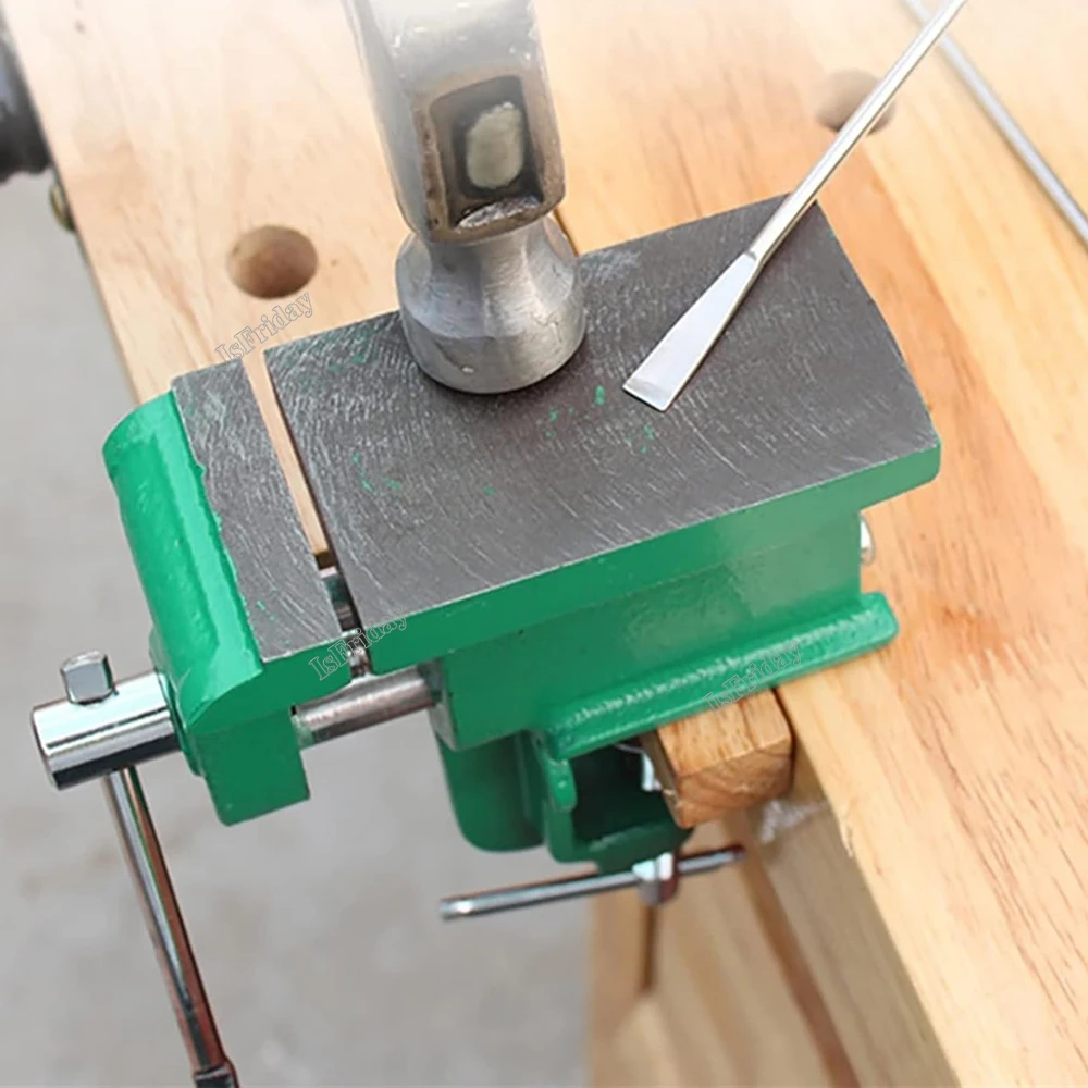 Imagem -05 - Pequeno Banco Doméstico Vise com Bigorna Mesa Vise Batida Plana Flat Nose Alicate Multi-funcional Clamp Handmade Faça Você Mesmo Ferramenta
