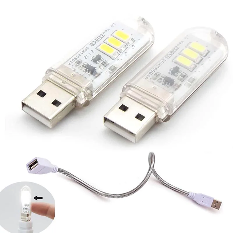 

Usb Led Light Night Lights book reading lighting Touch switch adjustable Baby Lamp Kid Bedroom for home PC notebook powerbank