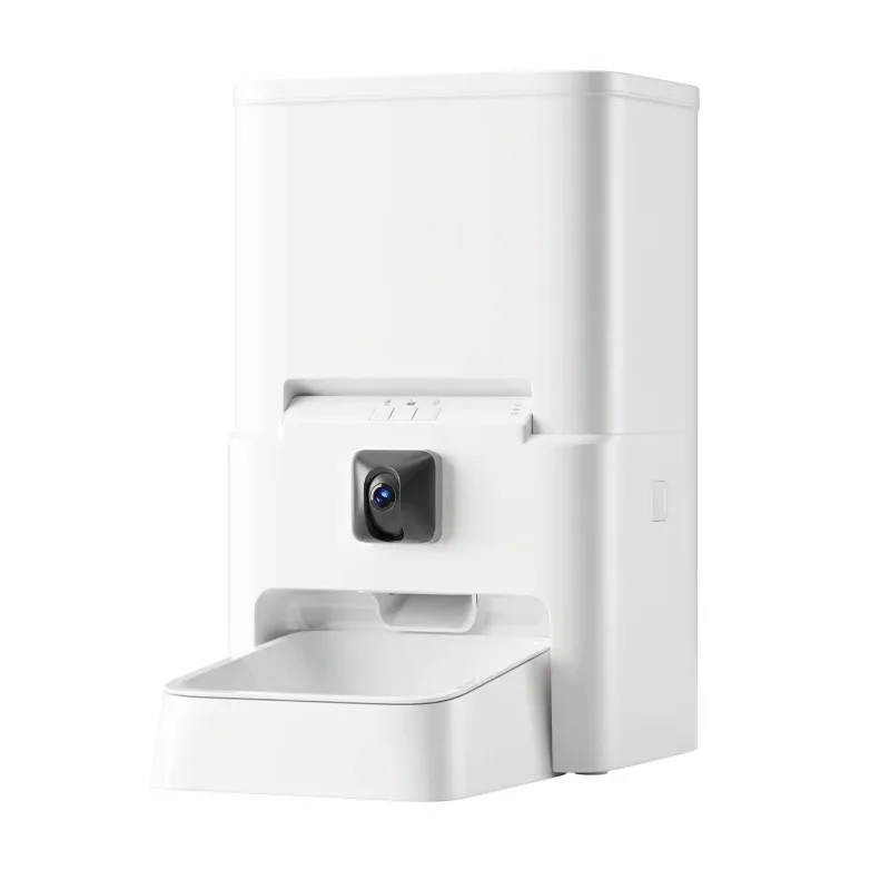 Portable 6L Timed Indoor Pet Monitor Camera Solid Style Automatic Bowl Feeder Eco-Friendly for Dogs