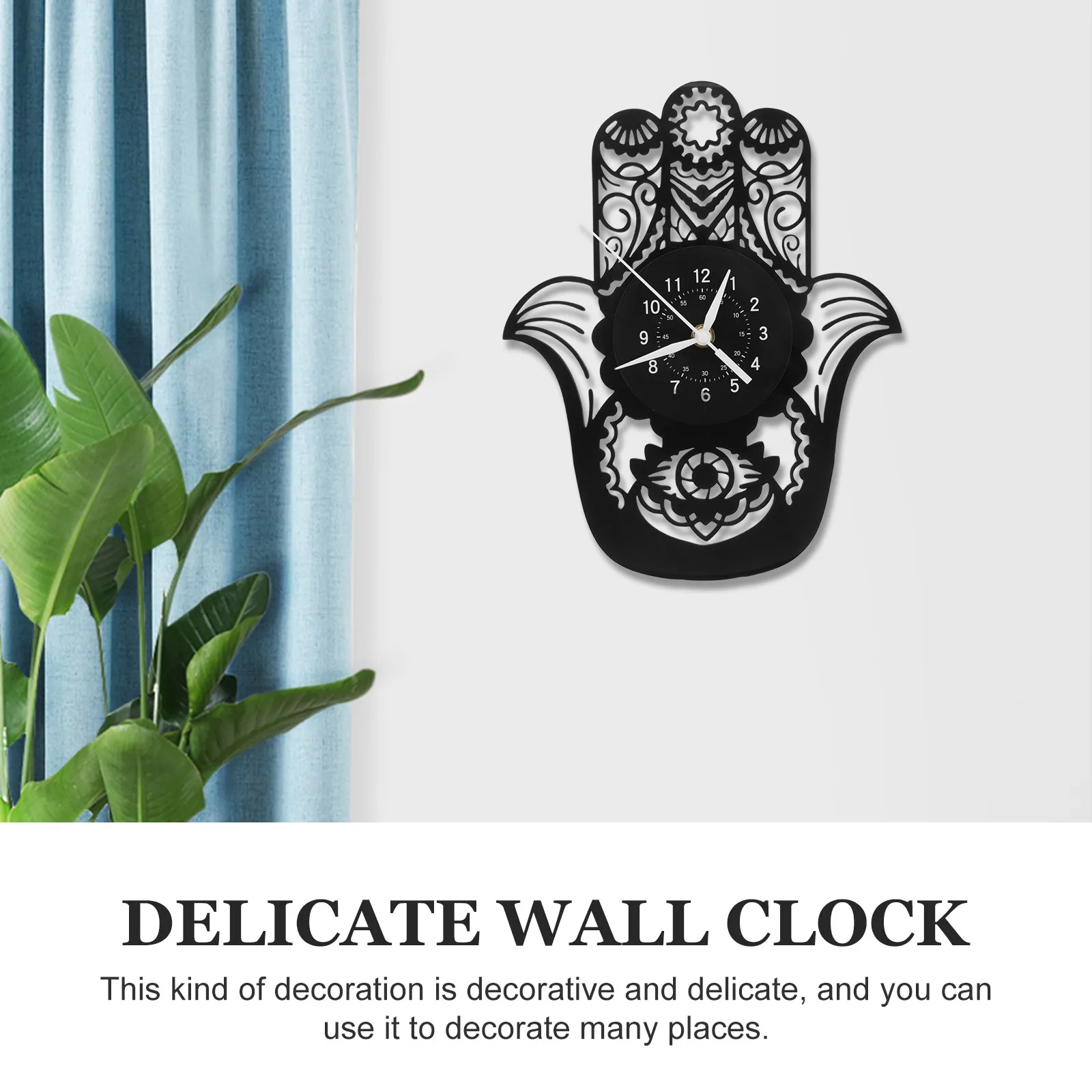 

Vinyl Art Hanging Frame Silent Bedroom Powered Modern Vintage Style Large Decorative Unique Creative Mounted Retro
