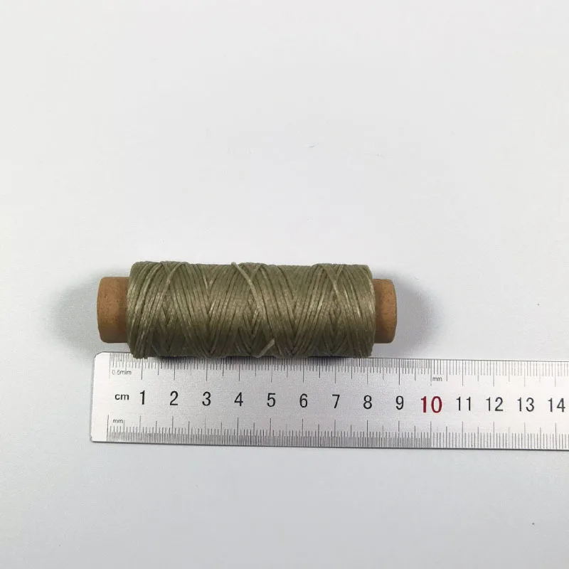 2 rolls of colored upper shoe bottom leather hand sewing thread Hand sewing thread 50 m/roll 150D flat wax thread wax rope varie