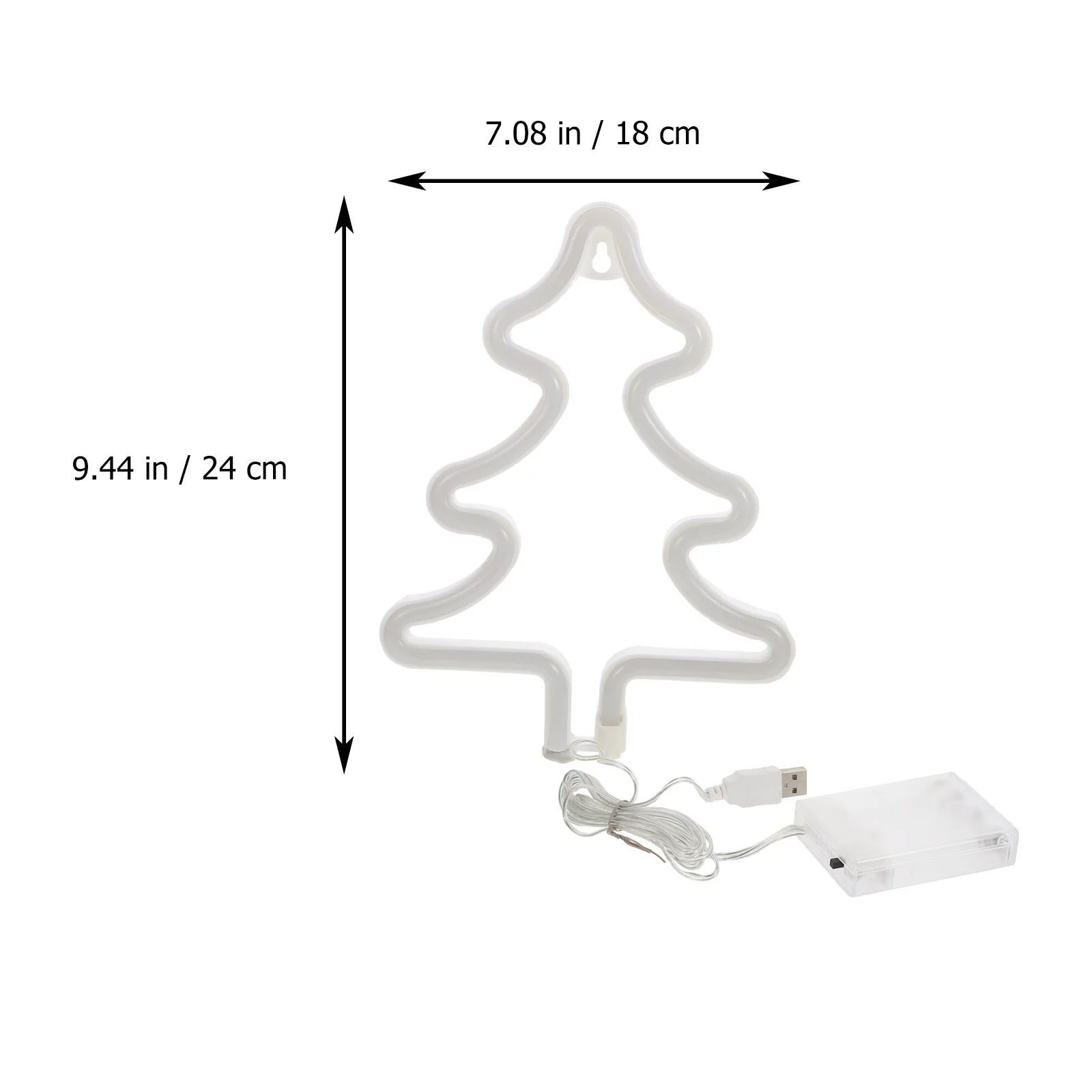 

1Pcs Christmas Tree Neon Light Creative LED Christmas Ornament Indoor Neon Decor Xmas Adornment Holiday Decor Lighting