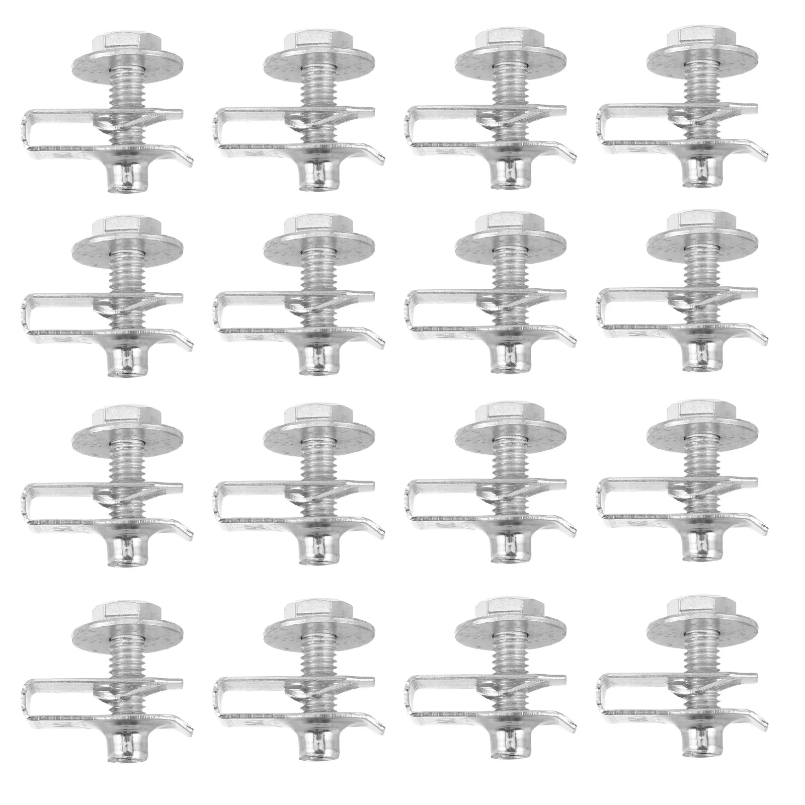 

30 пар U-образных крепежных клипс для кузова автомобиля, металлические U-образные зажимы для бампера, набор инструментов для крепления болтов, металлические клипсы для авто