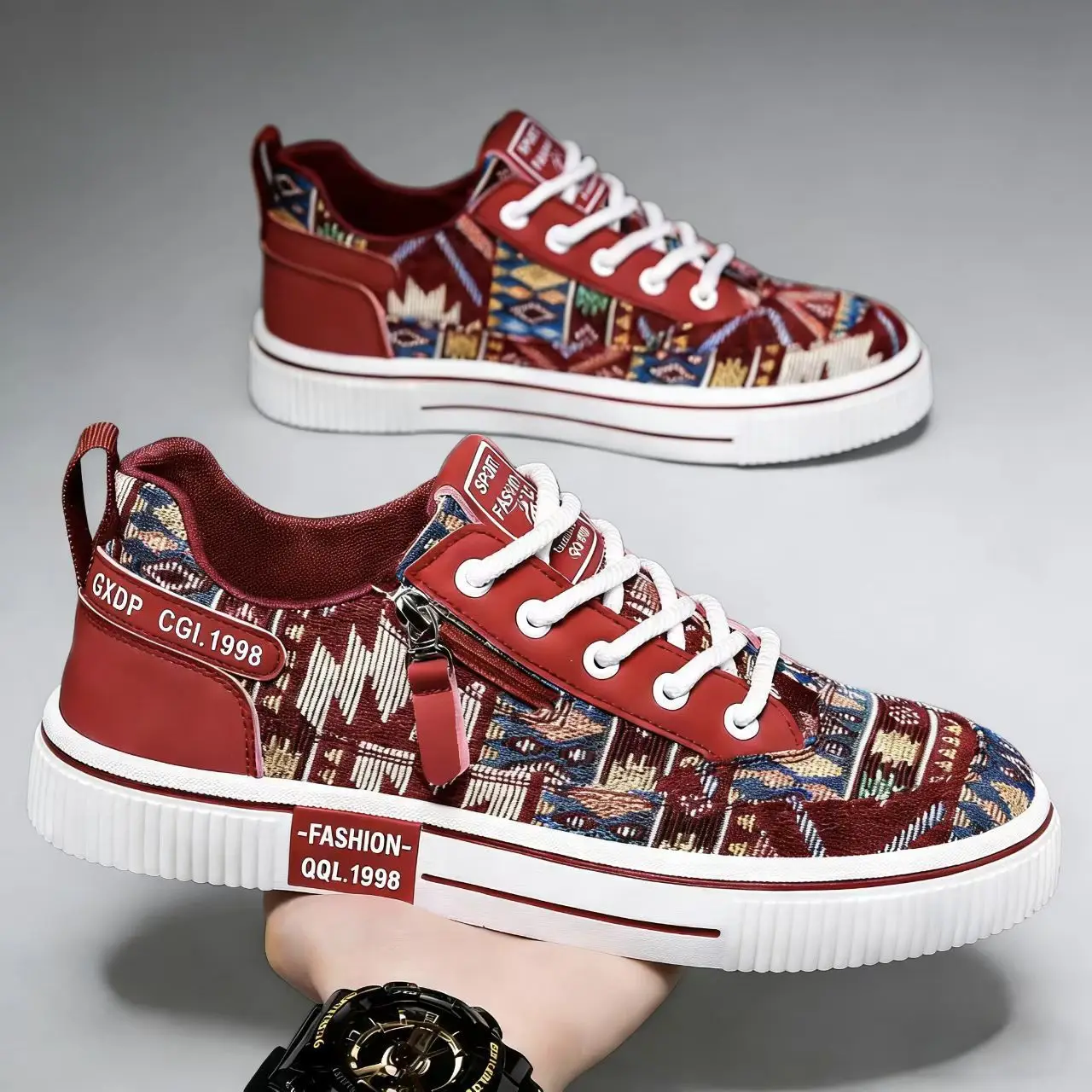 Zapatillas Deportivas Casuales de Lona para Hombre, Versión Mejorada, con Plantilla EVA Cómoda, para Verano 2026, Uso Exterior y Estudiantil