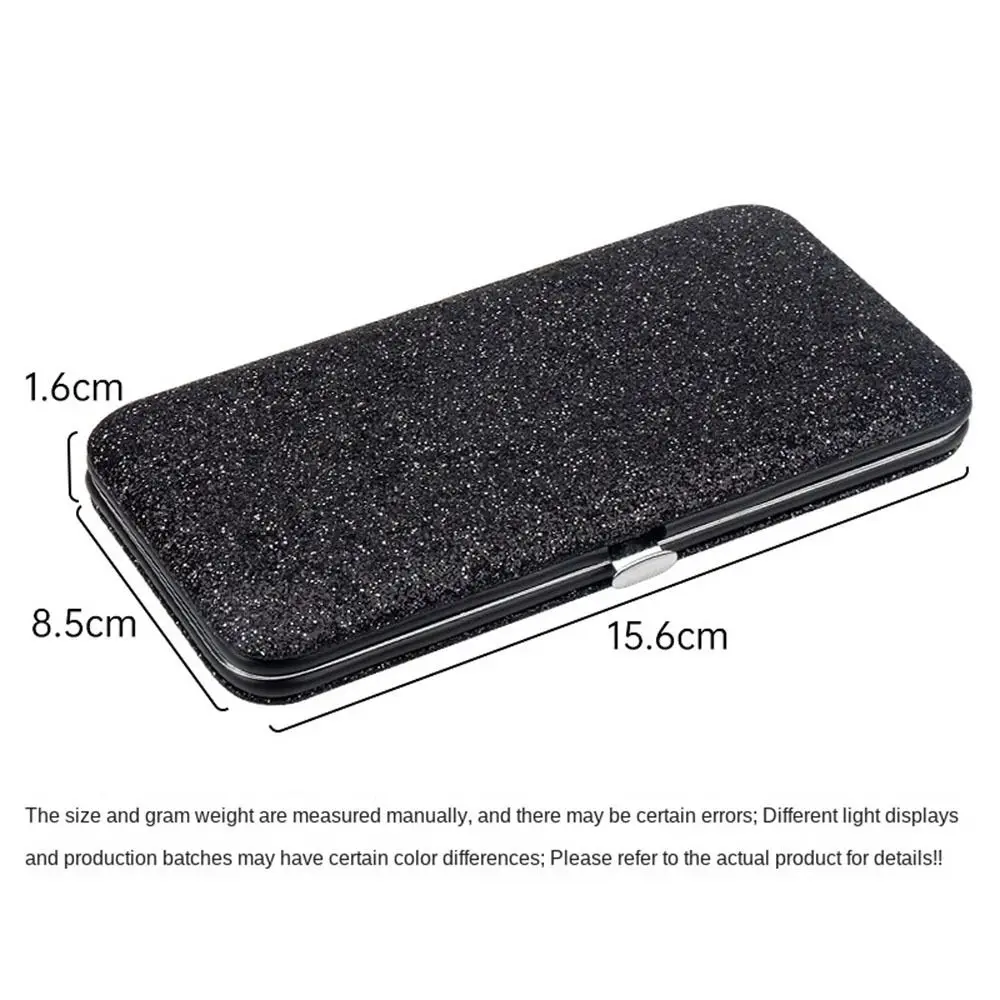 Shiny Eyelash Extension Tweezers Box Protective Professional Seven Slots Tweezers Storage Box PVC 10 Colors