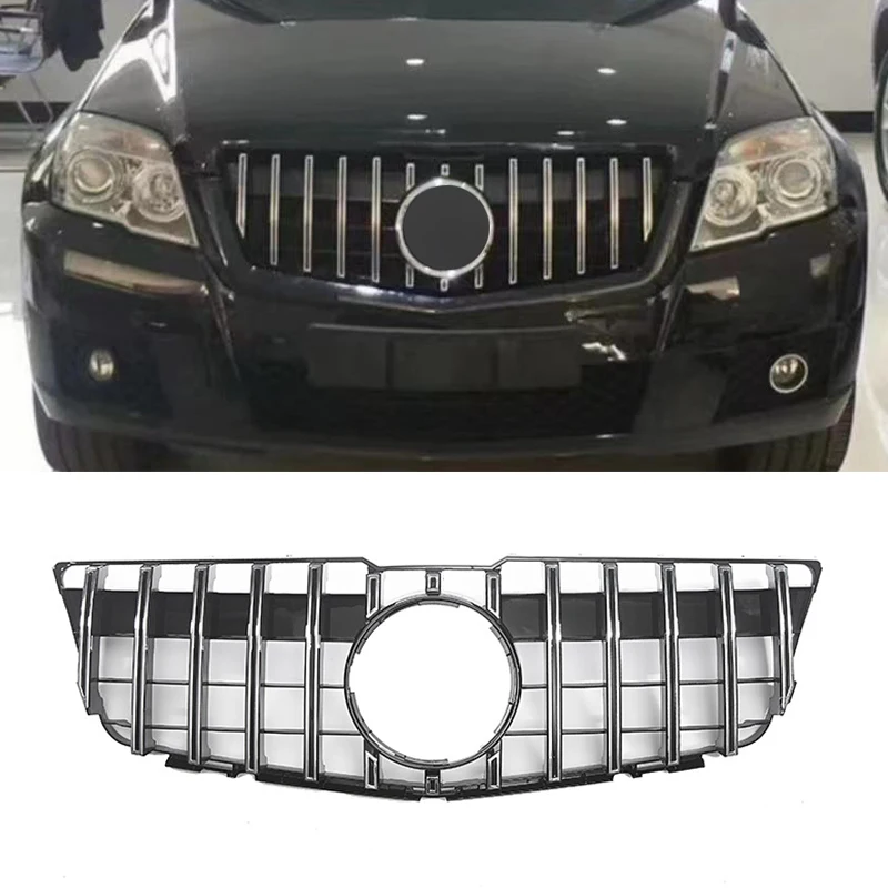 

Front Bumper Grille Grills For Mercedes-Benz GLK Class X204 GLK260 GLK300 GLK350 2008-2012 Facelift ABS Racing Grill