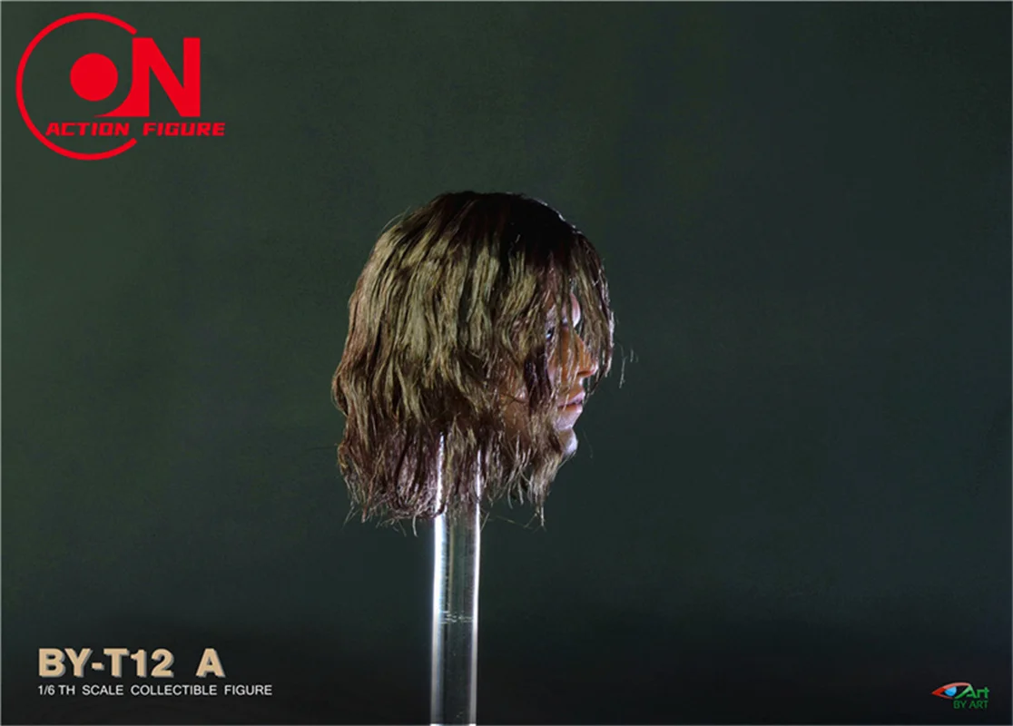 BY-ART BY-T12 1/6 Sebastian Stan Head Sculpt, Tête de greffe de cheveux, Modèle Carimplanté Fit 12 en effet, Figurine d'action de soldat masculin