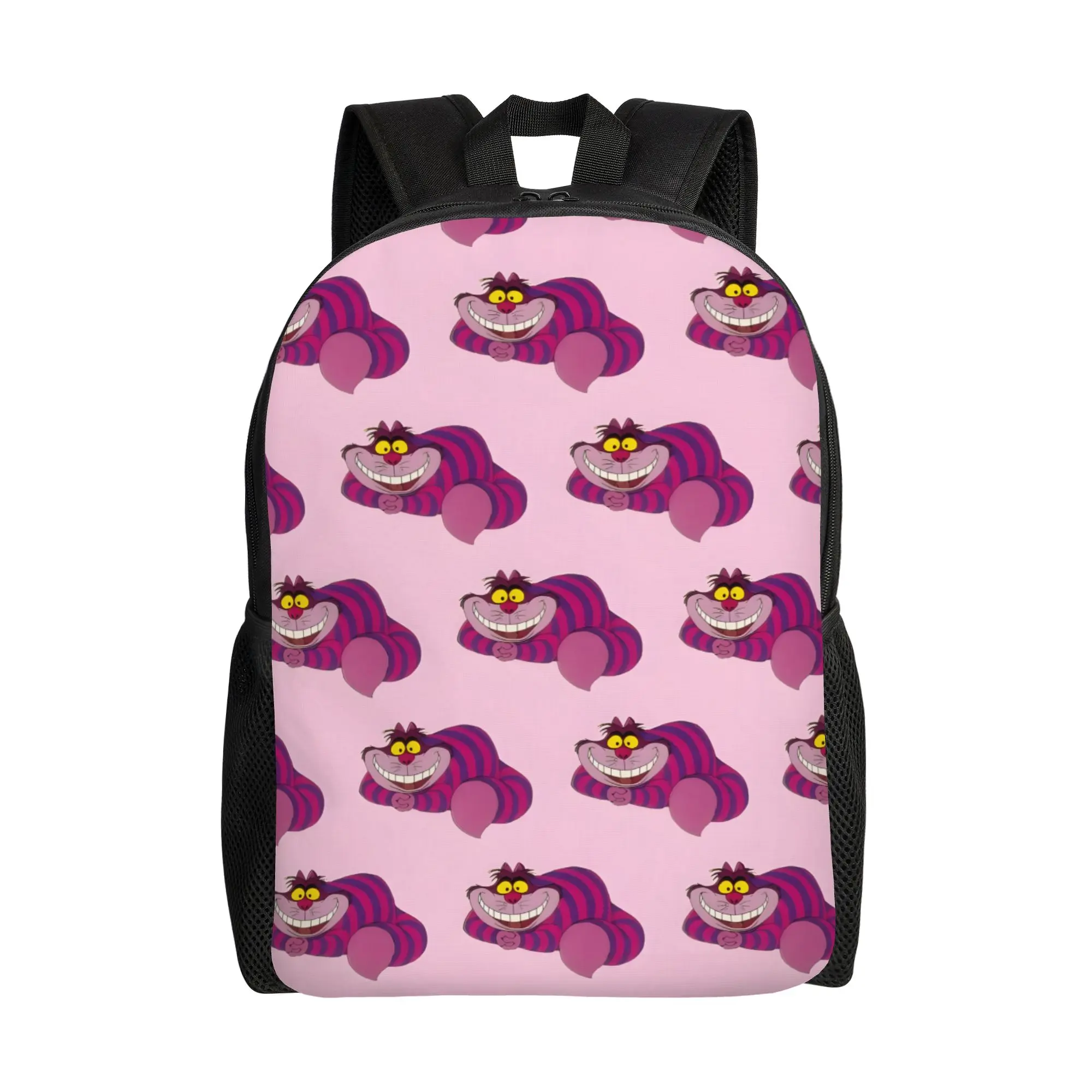 

Рюкзак Disney Pink Cat, прочный, на одно плечо, с изображением Чеширского кота из Алисы в Стране чудес, новый, к началу учебного года