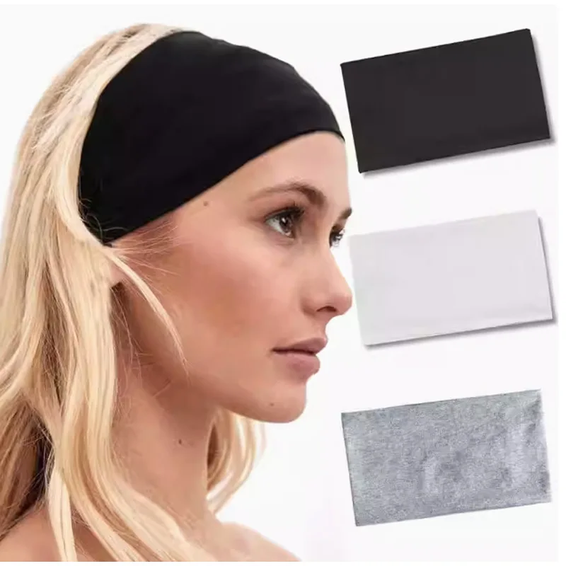 

3PCS sports, pure cotton nude-feel skin-friendly yoga hair band, running headband, elastic sweat-absorbing