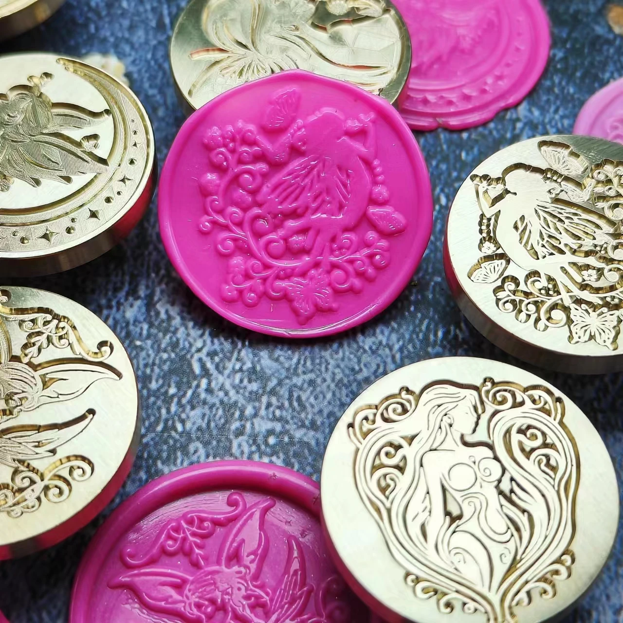 1pc Fairy Series Retro Wax Seal Stamp ,Sealing Stamp For Craft Gift Packing Wedding Invitations, Replacement Sealing Brass Stamp